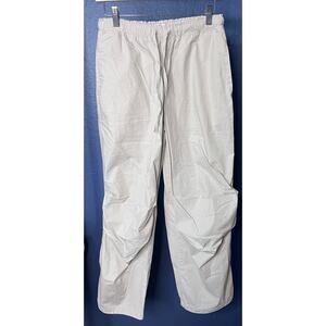 Vanilla Star Lightweight Pants Beige Pull On Drawstring Wide Leg / Jogger Small